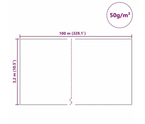 Sals Aizsardzības Augu Flīss Bēša 100 X 3,2 M Nesintētā Auduma Vidaxl