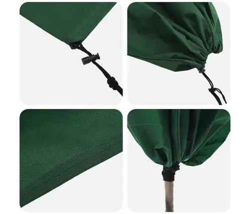 Salu Aizsargājošie Augu Plēves Pārklāji 10 Pcs Zaļa 0,8 X 1,2 M Vidaxl