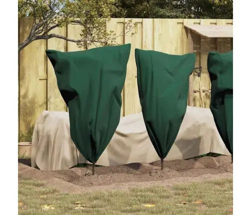 Salu Aizsargājošie Augu Plēves Pārklāji 10 Pcs Zaļa 0,8 X 1,2 M Vidaxl