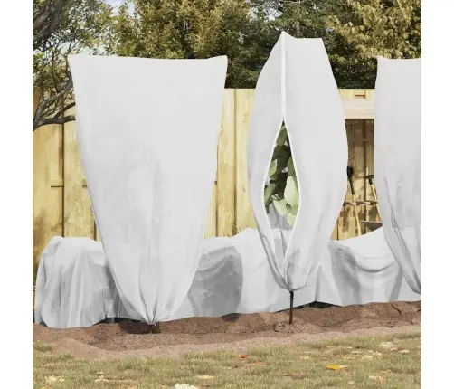 Salu Aizsargājošie Augu Plēves Pārklāji 5 Pcs Balts 1,8 X 1,2 M Vidaxl