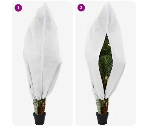 Salu Aizsargājošie Augu Plēves Pārklāji 5 Pcs Balts 1,8 X 1,2 M Vidaxl