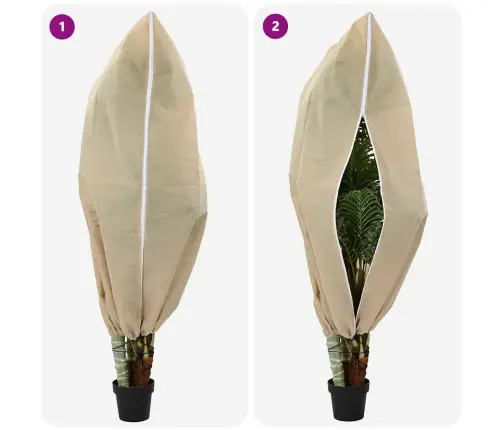 Šalčio Apsauginiai Augalų Fleece Dangčiai 5 Pcs Smėlio