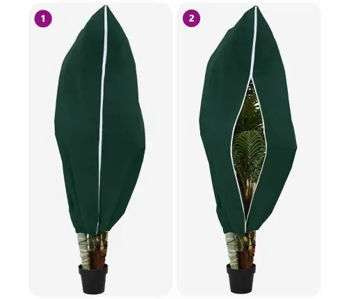 Šalčio Apsauginiai Augalų Fleece Dangčiai 5 Pcs Žalia