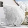 Salu Aizsargājošie Augu Plēves Pārklāji 3 Pcs Balts Vidaxl