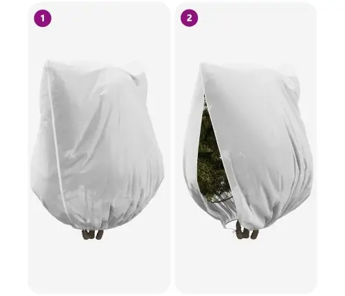 Salu Aizsargājošie Augu Plēves Pārklāji 3 Pcs Balts Vidaxl