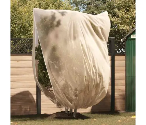 Salu Aizsargājošie Augu Plēves Pārklāji Bēša 2,4 X 2 M Vidaxl