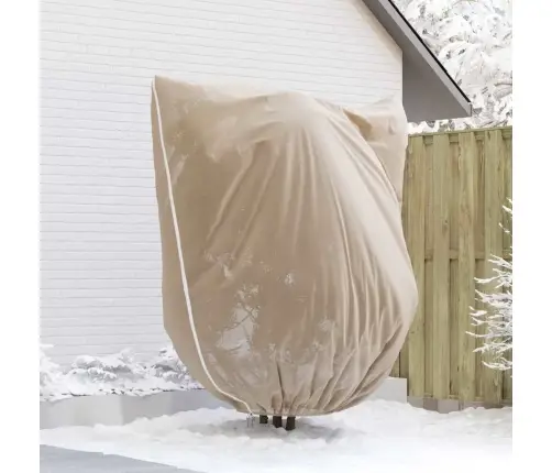 Salu Aizsargājošie Augu Plēves Pārklāji 3 Pcs Bēša 2,4 X 2 M Vidaxl