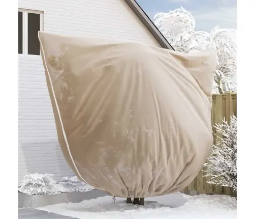 Salu Aizsargājošie Augu Plēves Pārklāji 3 Pcs Bēša 3.5 X 3.93 M Vidaxl