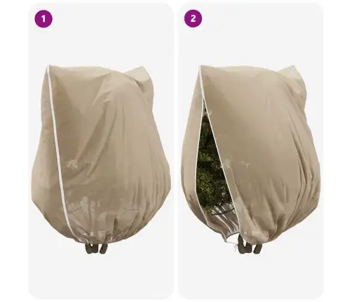 Šalčio Apsauginiai Augalų Fleece Dangčiai 3 Pcs Smėlio