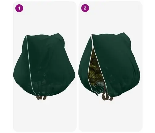 Šalčio Apsauginiai Augalų Fleece Dangčiai 3 Pcs Žalia