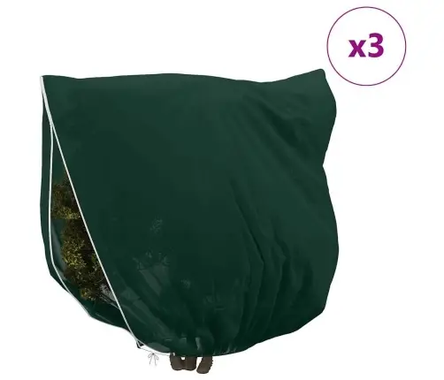 Šalčio Apsauginiai Augalų Fleece Dangčiai 3 Pcs Žalia