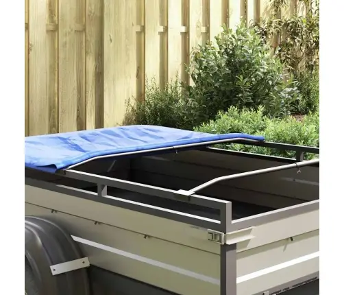 Tentų Laikiklis Priekaboms 2 Pcs Sidabro 130-210 Cm Aliuminis