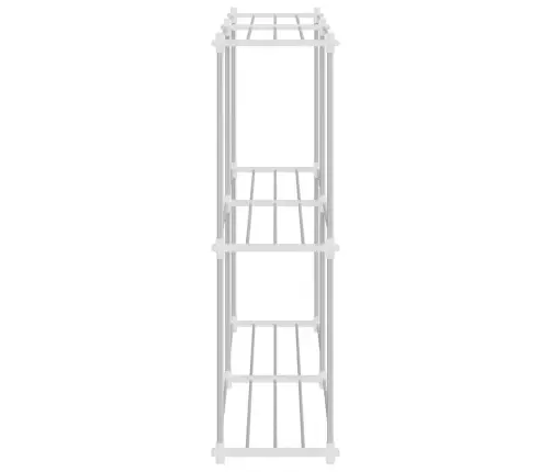 Vamzdinė Lentyna Su Saugykla Balta 86 X 27 X 90 Cm Aliuminis