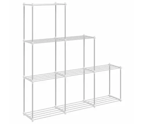 Uzglabāšanas Plaukts Ar Plauktu Balts 43 X 27 X 90 Cm Alumīnijs Vidaxl