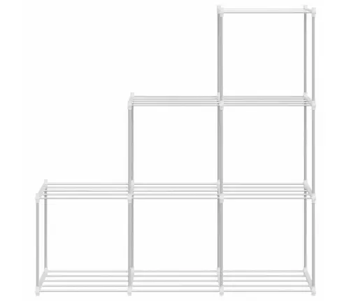 Uzglabāšanas Plaukts Ar Plauktu Balts 43 X 27 X 90 Cm Alumīnijs Vidaxl