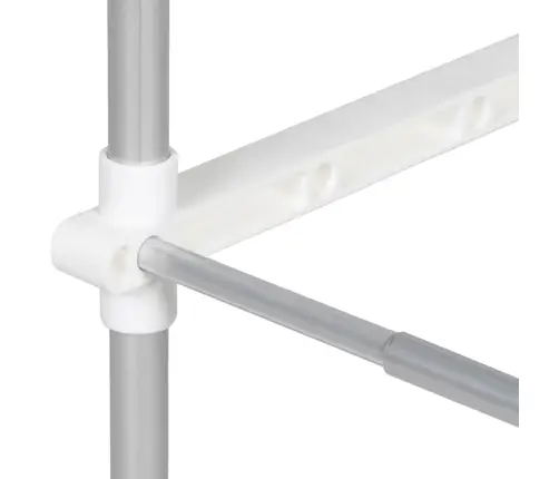 Veļas Mašīnas Plaukts Balts 70 X 27 X 136 Cm Alumīnijs Vidaxl