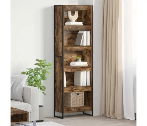 Grāmatplaukts 2 Pcs Dūmu Ozols 80 X 30 X 155 Cm Vidaxl