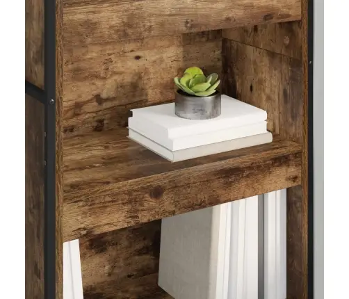 Grāmatplaukts 2 Pcs Dūmu Ozols 80 X 30 X 155 Cm Vidaxl