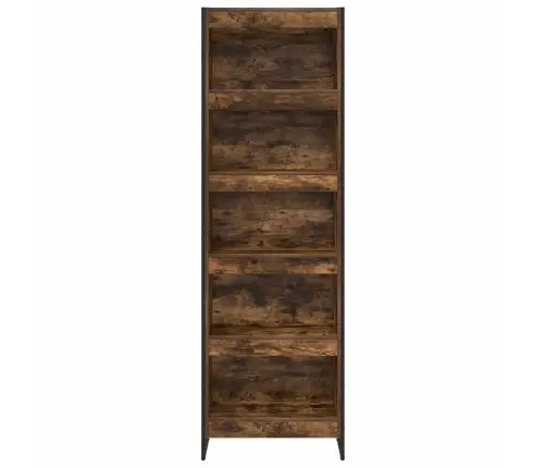 Grāmatplaukts 2 Pcs Dūmu Ozols 80 X 30 X 155 Cm Vidaxl