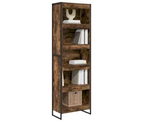 Grāmatplaukts 2 Pcs Dūmu Ozols 80 X 30 X 155 Cm Vidaxl