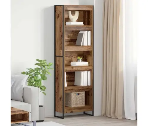 Raamaturiiul 2 Pcs Vana Puit 80 X 30 X 155 Cm Tehispuit