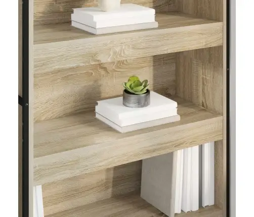 Raamaturiiul 2 Pcs Sonoma 80 X 30 X 155 Cm Tehispuit