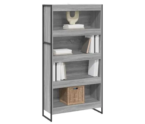 Grāmatplaukts 2 Pcs Pelēks Sonoma 80 X 30 X 155 Cm Vidaxl