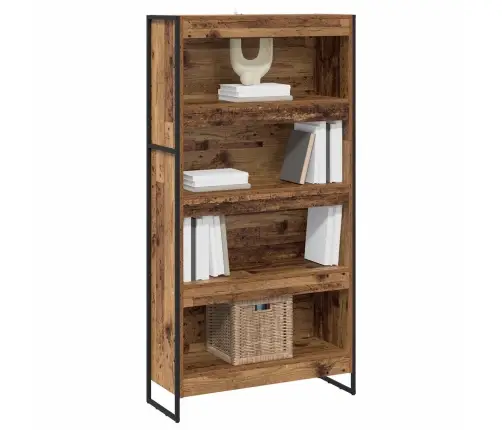 Grāmatplaukts 2 Pcs Vecs Koks 80 X 30 X 155 Cm Vidaxl