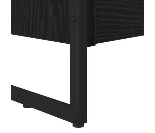 Raamaturiiul 2 Pcs Must Tamm 80 X 30 X 155 Cm Tehispuit