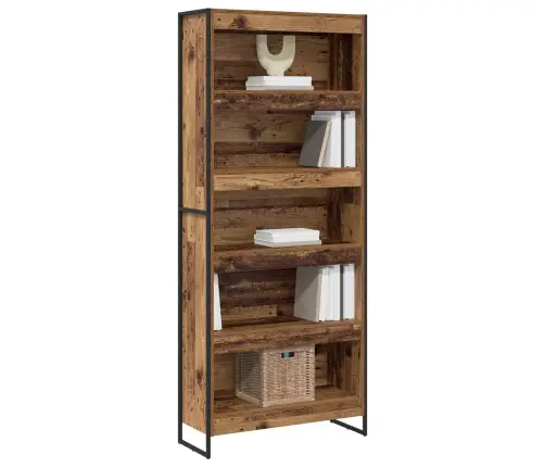 Grāmatplaukts 2 Pcs Vecs Koks 80 X 30 X 155 Cm Vidaxl