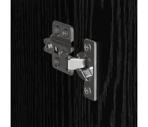 Skapjis 2 Pcs Melns Ozolkoks 50 X 50 X 200 Cm Inženierijas Koks Vidaxl