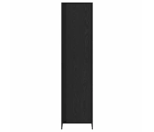 Skapjis 2 Pcs Melns Ozolkoks 50 X 50 X 200 Cm Inženierijas Koks Vidaxl