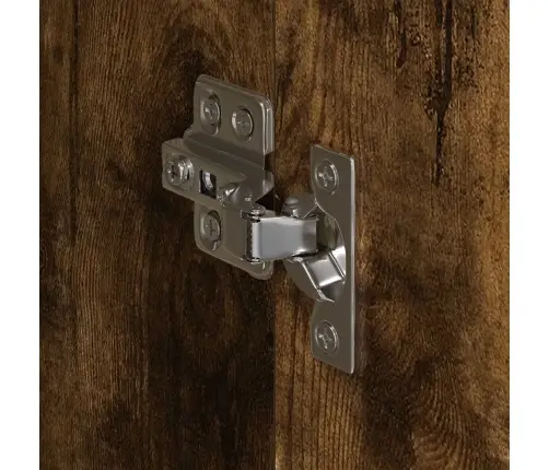 Skapjis 2 Pcs Dūmu Ozols 50 X 50 X 200 Cm Inženierijas Koks Vidaxl