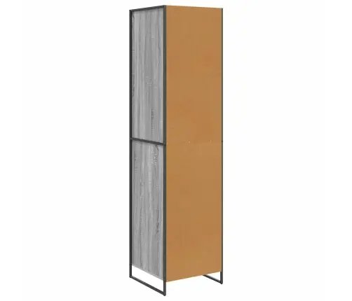 Skapjis 2 Pcs Pelēks Sonoma 50 X 50 X 200 Cm Inženierijas Koks Vidaxl