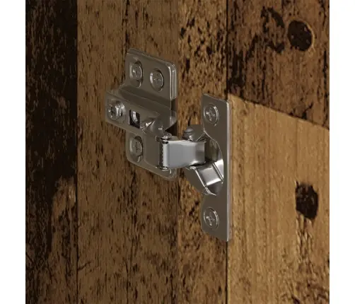 Riidekapp Uksega 2 Pcs Vana Puit 50 X 50 X 200 Cm Tehispuit