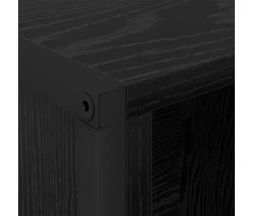 Grāmatplaukts 2 Pcs Melns Ozolkoks 99,5 X 30 X 108,5 Cm Vidaxl