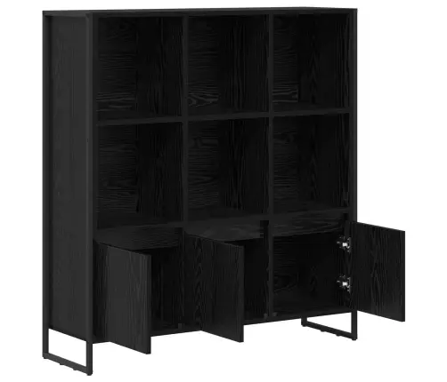 Grāmatplaukts 2 Pcs Melns Ozolkoks 99,5 X 30 X 108,5 Cm Vidaxl