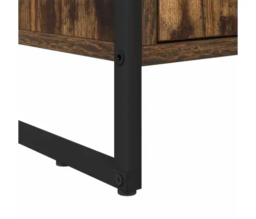 Knygų Spinta 2 Pcs Dūminis Ąžuolas 99,5 X 30 X 108,5 Cm