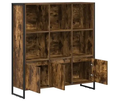 Knygų Spinta 2 Pcs Dūminis Ąžuolas 99,5 X 30 X 108,5 Cm