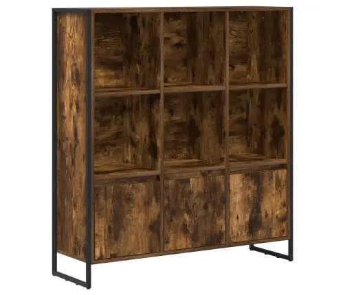 Knygų Spinta 2 Pcs Dūminis Ąžuolas 99,5 X 30 X 108,5 Cm