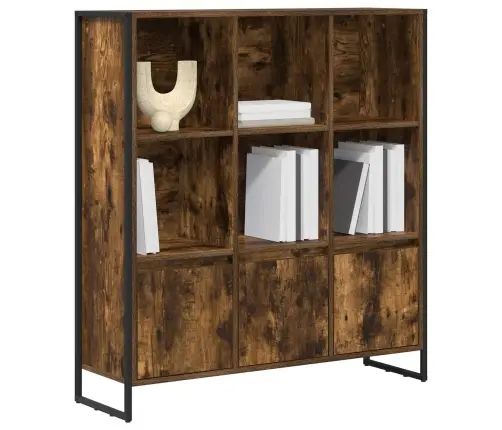 Knygų Spinta 2 Pcs Dūminis Ąžuolas 99,5 X 30 X 108,5 Cm