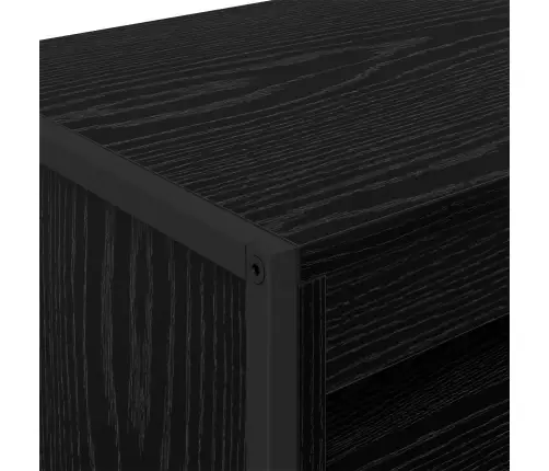 Augstās Skapji 2 Pcs Melns Ozolkoks 60 X 36 X 300 Cm Vidaxl