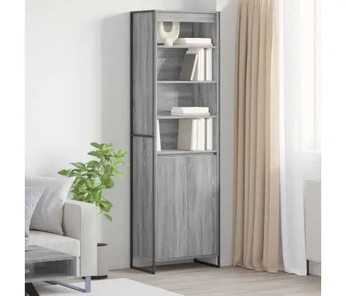 Augstās Skapji 2 Pcs Pelēks Sonoma 60 X 36 X 300 Cm Vidaxl