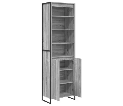 Augstās Skapji 2 Pcs Pelēks Sonoma 60 X 36 X 300 Cm Vidaxl