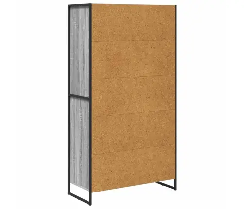 Puse 2 Pcs Pelēks Sonoma 81 X 36 X 150.5 Cm Inženierijas Koks Vidaxl