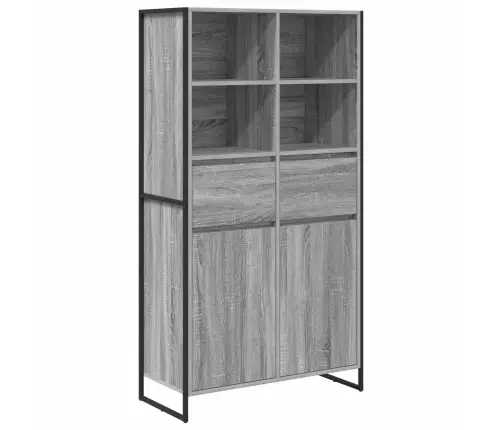 Puse 2 Pcs Pelēks Sonoma 81 X 36 X 150.5 Cm Inženierijas Koks Vidaxl