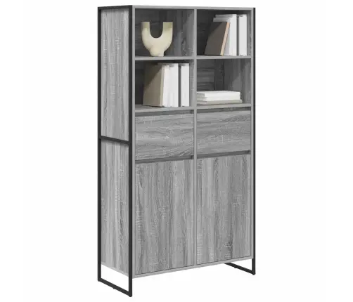 Puse 2 Pcs Pelēks Sonoma 81 X 36 X 150.5 Cm Inženierijas Koks Vidaxl