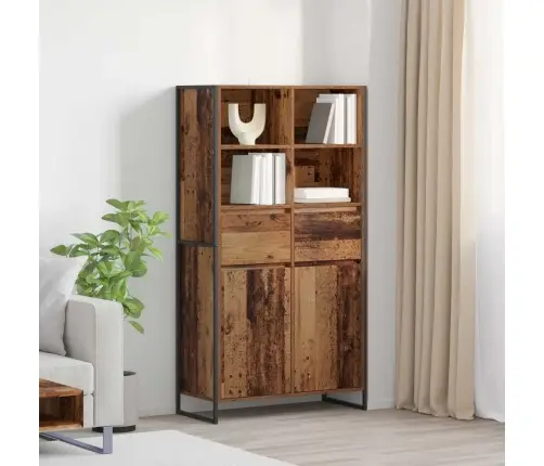 Kõide Sahtliga 2 Pcs Vana Puit 81 X 36 X 150.5 Cm Tehispuit