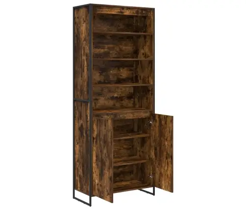 Augstās Skapji 2 Pcs Dūmu Ozols 60 X 36 X 300 Cm Vidaxl