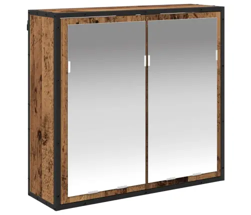 Vonios Baldų Rinkinys Su Stalčių Senas Medis Apdirbta Mediena